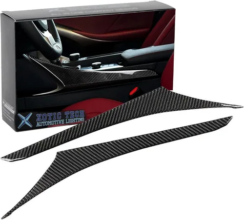 Vista 9 de x xotic tech Cubierta del panel de palanca de cambios de la consola central, fibra de carbono suave auténtica, compatible con Lexus IS250 2014 2015