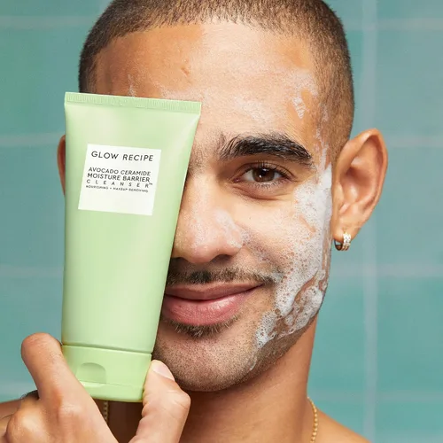Vista 8 de Glow Recipe Limpiador facial con barrera de humedad y ceramida de aguacate, limpiador facial hidratante para piel seca, removedor de maquillaje
