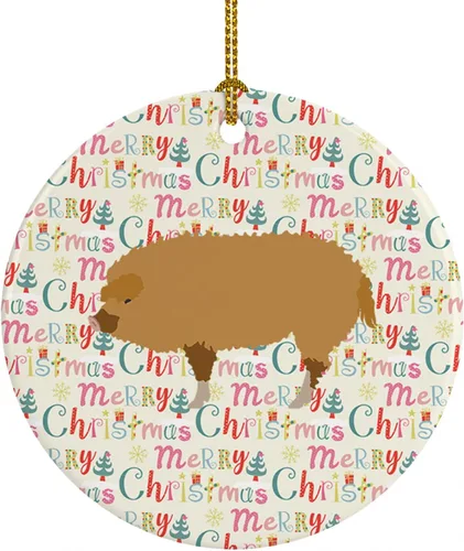 Vista 90 de Caroline's Treasures Adorno de cerámica de avestruz común para árbol de Navidad, decoración colgante para el hogar, Navidad, vacaciones, fiesta