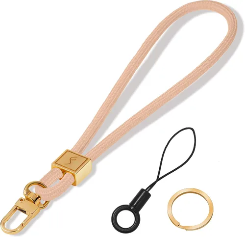 Vista 7 de Fishent Cordón para llavero, bonito soporte para llavero, cordón de muñeca tejido mejorado para llaves, correa de muñeca llavero para mujeres