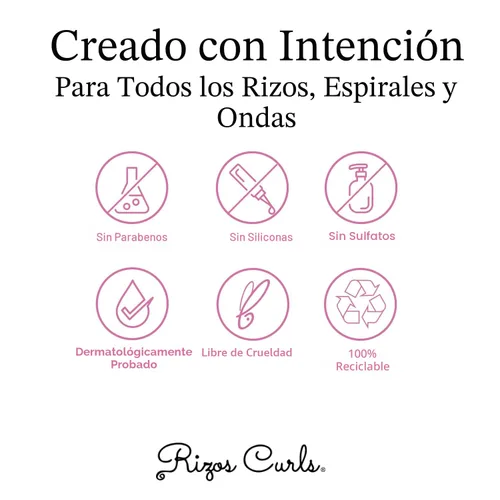 Vista 7 de Rizos Curls Crema definidora de rizos para cabello ondulado, rizado y enrollado – Control de encrespamiento, define, suaviza, hidrata, añade brillo