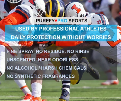 Vista 5 de Purefypro Spray desinfectante para equipos deportivos - (3.4 oz, 2 paquetes). Tamaño de viaje TSA. Elimina el 99.9999% de MRSA, VIH, hongo del pie