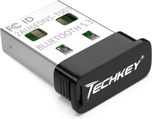 Vista 12 de Adaptador USB Bluetooth 5.1 para PC de escritorio: dongle inalámbrico de largo alcance de 300 pies con antena de 5dBi Plug & Play para portátil Negro