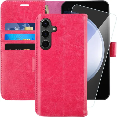 Vista 41 de MONASAY - Funda tipo cartera para Samsung S23 con 3 tarjeteros, color negro