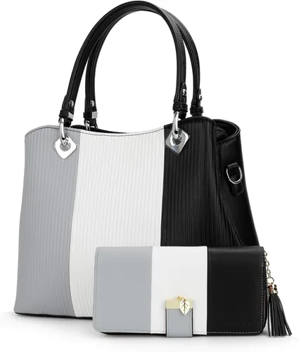 Vista 3 de Billeteras para mujer con múltiples ranuras para tarjetas y espacioso compartimento, Casual, L, Negro