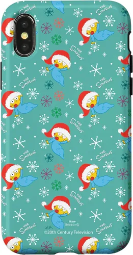 Vista 4 de iPhone 14 The Simpsons Maggie Simpson Santa Hat Christmas Holiday Case