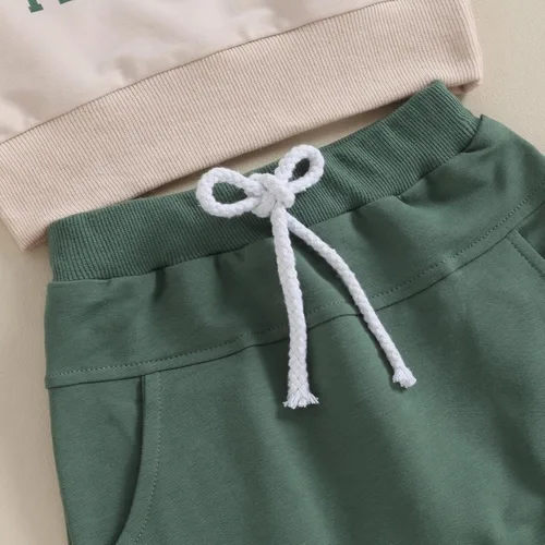 Vista 6 de Gueuusu Conjunto de sudadera de fútbol para bebé niño y niño, los domingos son para los pájaros águilas, sudadera y pantalones deportivos para otoño