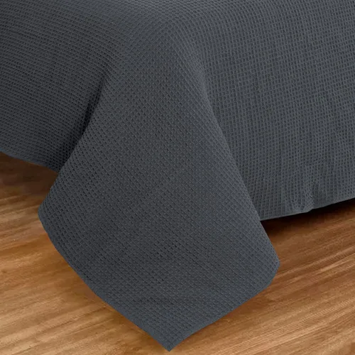 Vista 5 de Bed Bath & Home - Manta de 100% algodón, ligera y transpirable, buena para todas las estaciones, suave y acogedora.