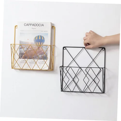 Vista 8 de IMIKEYA Estante de libros montado en la pared para apuestas