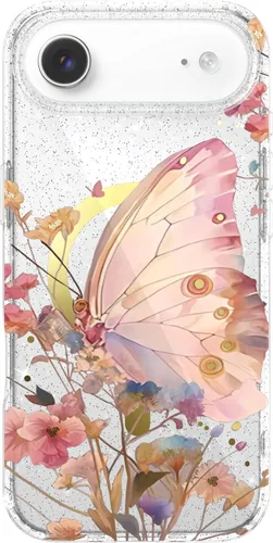 Vista 88 de LONLI Hue - para iPhone 15 Pro Max [Compatible con Magsafe] - Funda de teléfono floral dorada - [Amortiguador de 360°] - Funda de teléfono linda