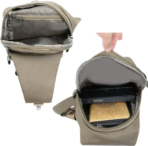 Vista 5 de Bolso bandolera de nailon, mochila pequeña, bolsa de hombro cruzada
