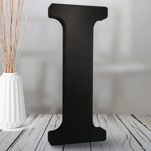 Vista 12 de AOCEAN Letras de madera negra de 8 pulgadas, letras de madera sin terminar para decoración de Halloween, letras decorativas de pie, decoración