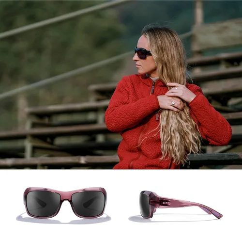 Vista 2 de Zeal Optics Womens Nucla Cat-Eye Wrap Polarized Sunglasses
