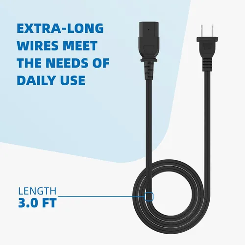 Vista 2 de Cable de alimentación compatible con olla Crock-Pot Express de 6 cuartos de galón SCCPPC600-V1, para olla instantánea, olla de arroz, cable