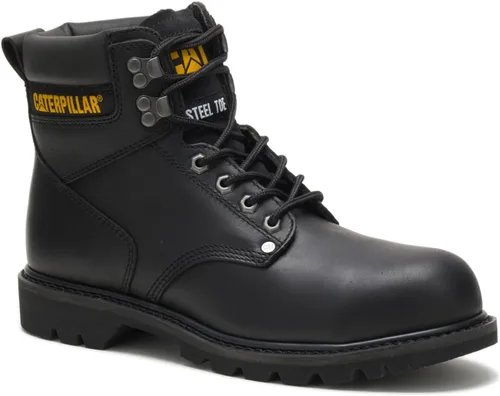 Vista 4 de CAT Botas de trabajo Second Shift con punta de acero para hombre Negro