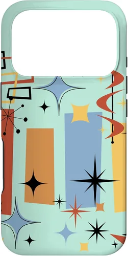 Vista 30 de Retro Mid Century Modern MCM Vibe Aesthetic Kitsch Art Case for iPhone 17