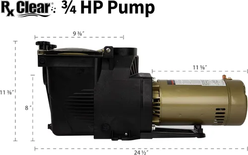 Vista 7 de Bomba de piscina Rx Clear Ultimate Niagara de 3/4 HP para piscinas enterradas