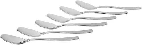 Vista 2 de A Di Alessi "Knifeforkspoon" - Cuchara de postre de 6 1/2 pulgadas, esmalte de espejo, juego de 6