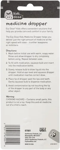 Vista 6 de EZY DOSE Gotero para medicina líquida oral para niños, para bebés y niños pequeños, capacidad de 2.5mL/0.5 TSP, calibrado, fácil de usar