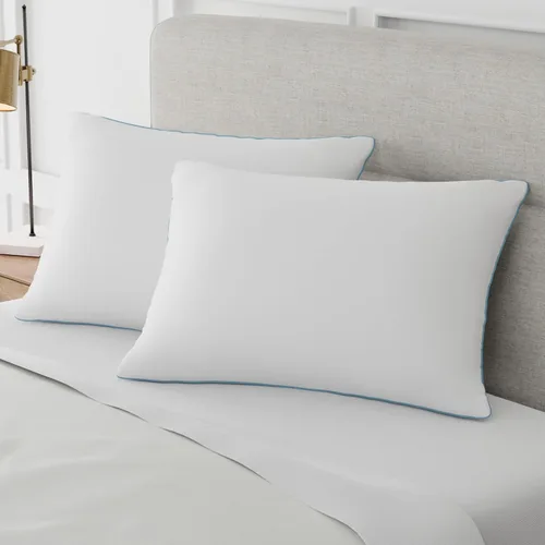 Vista 5 de Sealy Slumber - Almohada de equilibrio de temperatura de algodón estándar/Queen (2 unidades)
