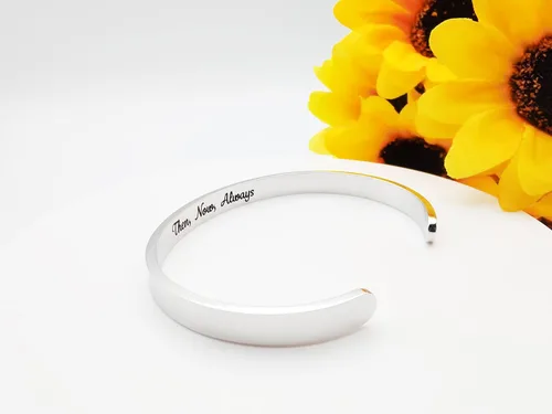 Vista 49 de Pulseras inspiradoras para mujer, joyería de acero inoxidable, con refranes, pulsera motivacional con mensaje oculto, pulseras grabadas para mejor