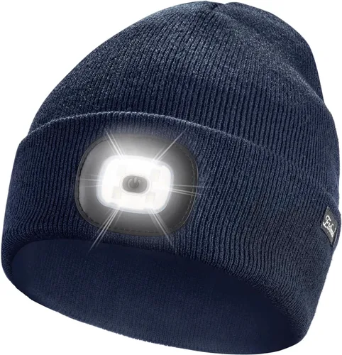 Vista 29 de Etsfmoa Gorro unisex con la luz, regalos para hombres, papá, padre, gorras recargables por USB