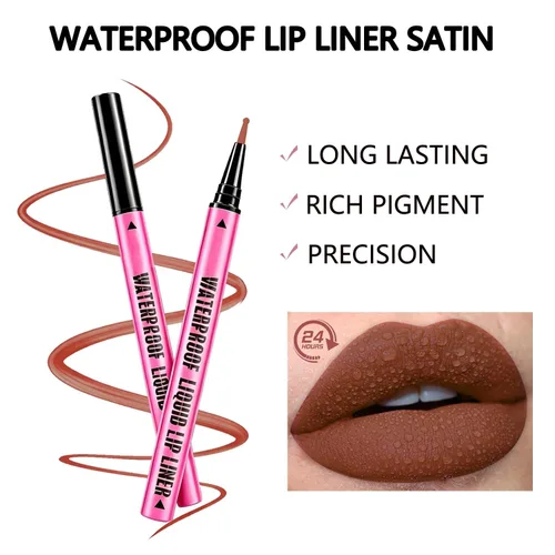 Vista 3 de Lápiz labial mate de larga duración para maquillaje de mujer 02