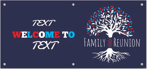Vista 13 de Decoraciones de reunión familiar para mujeres, árbol de ADN familiar, reunión familiar, de 10 x 51 pulgadas, pancarta de vinilo horizontal pequeña