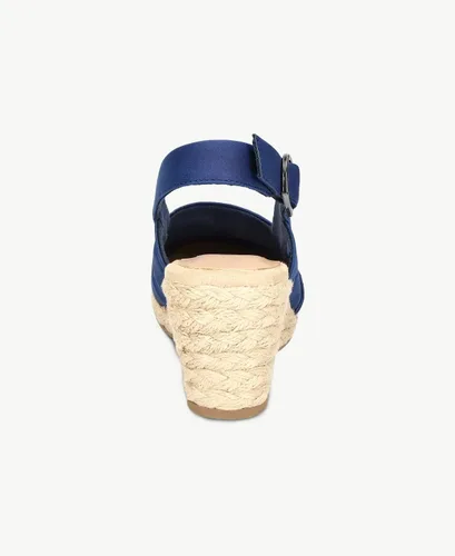 Vista 7 de Juliet Holy Sandalias de cuña para mujer, alpargatas con plataforma y puntera cerrada