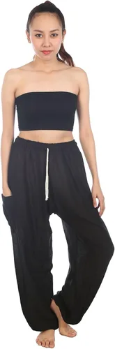 Vista 2 de Lofbaz - Pantalones de yoga con cordón floral para mujer