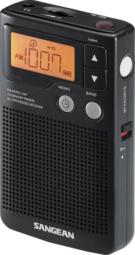 Vista 2 de Sangean DT-200X FM Stereo/AM Digital Tuning Pocket Radio Negro