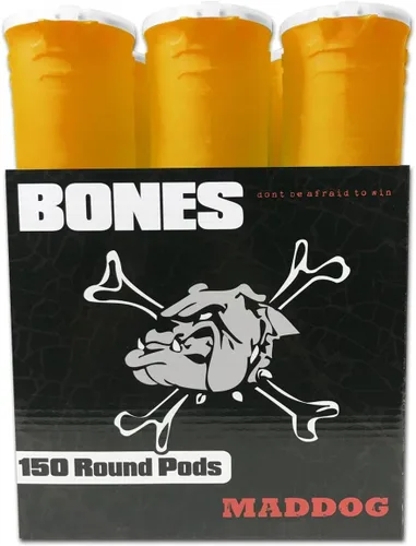 Vista 11 de Maddog 150 cápsulas redondas de paintball de huesos Tubos duraderos de recarga rápida para torneos y recreativos Speedball Woodsball Paquete de 6