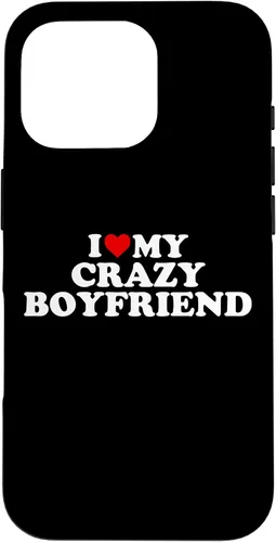 Vista 20 de I Love My Crazy Boyfriend BF - Red Heart Case for iPhone 17