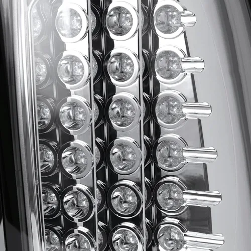 Vista 6 de SPEC-D TUNING Carcasa cromada de lente transparente LED para luces traseras Compatible con Chevy Silverado 1500/1500HD/2500/2500HD/3500 1999-2002