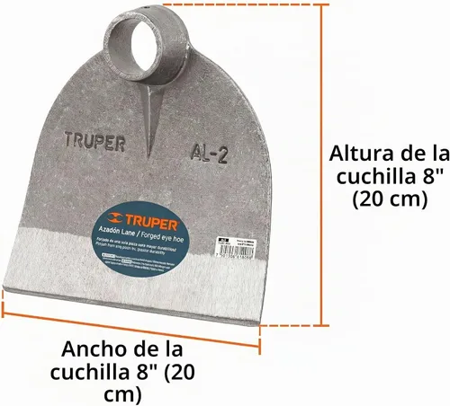 Vista 3 de TRUPER AL-2 Azadas de Ojo Redondo 1.7 Lb (0.77 Kg)