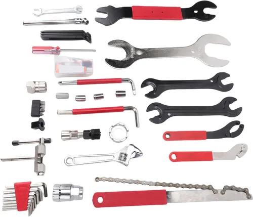 Vista 3 de Kit de herramientas de bicicleta de 45 piezas, llave de soporte inferior, extractor de manivela, herramienta BB con estuche de almacenamiento