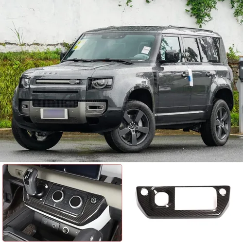 Vista 3 de Marco de botón de modo de aire acondicionado de control central ABS para Land Rover Defender 110 2020 2021 2022 2023 Accesorios de coche