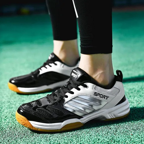 Vista 6 de zxcvb Tenis Bádminton Zapatos de los Hombres Nuevos Tendón de Ox Inferior de Desgaste Antideslizante de los Hombres de Baja Primavera Tenis de Mesa