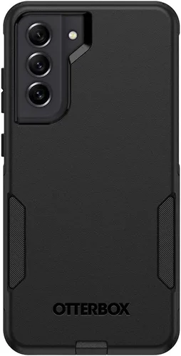 Vista 3 de OtterBox Galaxy S21 FE 5G (Solo) Funda de la Serie Commuter - Negra, delgada y resistente, amigable para el bolsillo, con protección de puertos