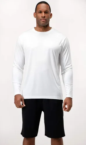 Vista 2 de DEVOPS 2 Pack Men's Sun Protection Shirts UV SPF UPF 50+ Long Sleeve Rash Guard Fishing Running Quick Dry Lightweight