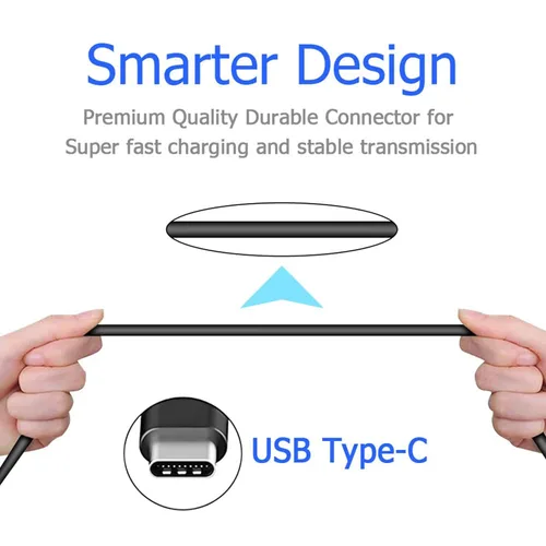 Vista 4 de Paquete de 2 cables USB C de 3 pies USB A a tipo C para Samsung Galaxy Note 20/10/10+/9/8, S20 S10 S9 S8 Plus S10E, cable de carga USB A a USB C