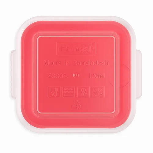 Vista 3 de Paquete de 8 recipientes de comida para bebés de 4 onzas con tapas, tarros de plástico reutilizables para aperitivos, puré y aderezos de ensaladas