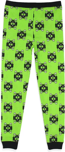 Vista 4 de INTIMO Ben 10 - Conjunto de pijama con estampado omnitrix de personajes de dibujos animados para niños