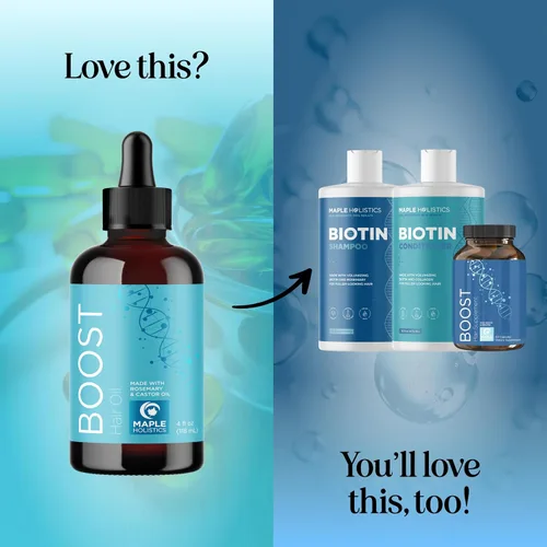 Vista 7 de Suero voluminizador de aceite de romero para el cabello, aceite hidratante para el cuero cabelludo y el cabello para hombres y mujeres con infusión