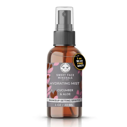 Vista 8 de Spray hidratante *Elige tu tamaño* Mineral Makeup Setting Mist Vegan Facial Moisturizer Spritz (4 oz. Mist)