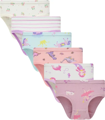 Vista 22 de Sladatona Ropa Interior Suave para Niñas Pequeñas y Niños Pequeños, Bragas Transpirables y Cómodas Rojo albaricoque.
