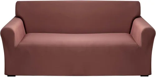 Vista 11 de Qubjus Funda de sofá moderna de alta elasticidad para sofá cama de dos cojines, funda de sofá sólida antideslizante, lavable, protector de muebles