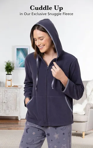 Vista 3 de PajamaGram - Pijamas suaves y acogedoras polares para mujeres