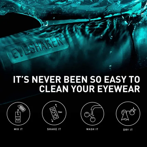 Vista 2 de Eyeshaker Set – Dispositivo patentado de limpieza de lentes – Limpiador bifocales con paño de limpieza de microfibra – Innovadora herramienta