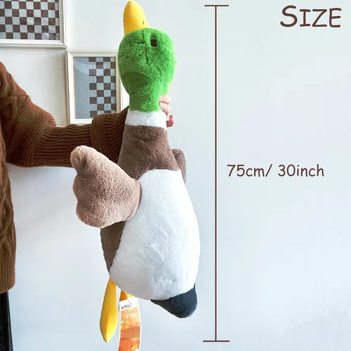 Vista 3 de Peluche de Pato Real Tanha, Animales de Peluche de Pato, Juguetes de Peluche de Pato Real para Bebé (75cm / 30 pulgadas)